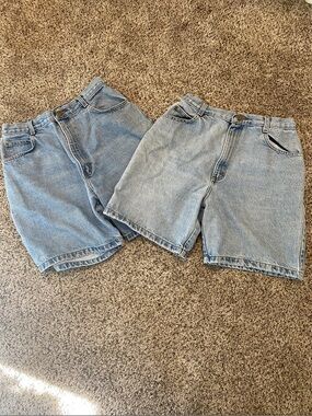 Hunt Club Light Blue Denim Jean Shorts - Pair